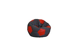 Кресло Мяч Серо-красный