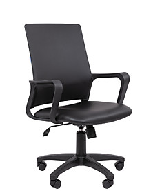 Кресло Chairman 606 эко экокожа чёрная, серая
