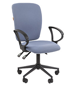 Компьютерное кресло Chairman 9801 bl ткань чёрная, серая