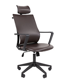 Кресло офисное Chairman 545 эко экокожа коричневая, бежевая, чёрная