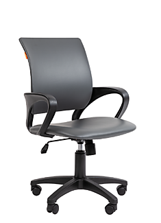 Компьютерное кресло для персонала Chairman 696 эко экокожа чёрная, серая