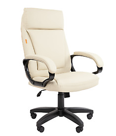 Кресло руководителя Chairman 794LT экокожа бежевая, коричневая, чёрная