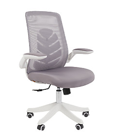 Компьютерное кресло Chairman CH565 сетчатый акрил полиэстер чёрный, серый