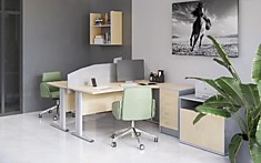 Комплект офисной мебели на металлическом каркасе Imago-M