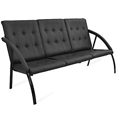 Офисный диван Фортуна 5/20 экокожа чёрная, коричневая, бело-серая, бежевая