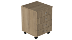 Тумба офисная подкатная 4 ящика Р.Т-4 Референт