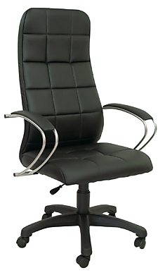 Кресло офисное для руководителя Элегия XL3 экокожа чёрная, бежевая