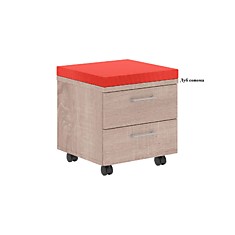 Тумба мобильная с красной подушкой XTEN XMC-2D