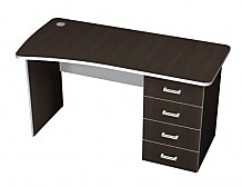 Стол письменный эргономичный с тумбой ПСтЭ2.14лев/пр мебель для персонала ПроОфис