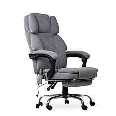 Кресло 150К с функцией массажа и с подогревом; ткань чёрная, серая