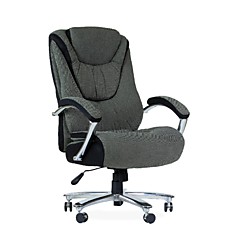 Кресло офисное К-305 BIG SIZE XXL ткань серая, нагрузка до 150 кг