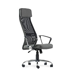 Эргономичное офисное кресло К-116 ткань FB/ткань-сетка чёрная, серая