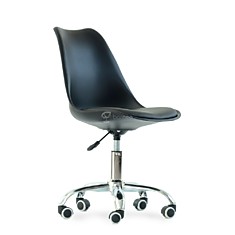 Компьютерное кресло N-23 пластик/экокожа чёрная, белая, жёлтая, серая, розовая, белая/серая