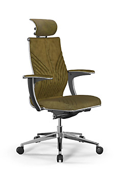 Кресло для руководителя в обивке велюр Samurai M3-13U