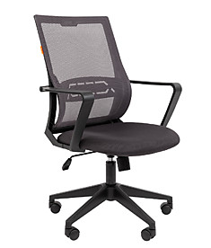 Компьютерное кресло Сhairman 545 б/п сетчатый акрил/ткань TW серый, чёрный